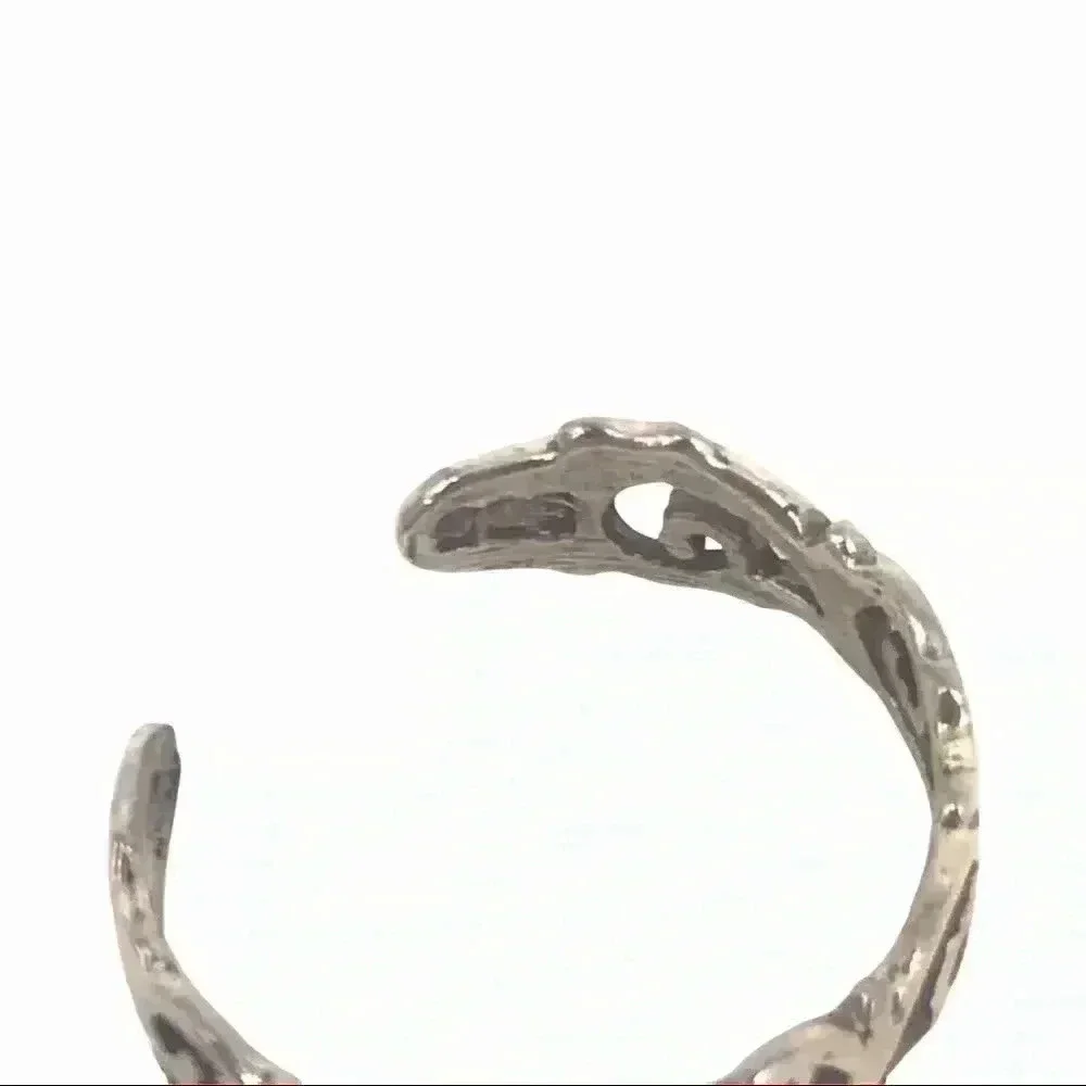 925 TOE RING XS STAMPED STERLING SILVER WAVES IN THE WIND ADJUSTABLE